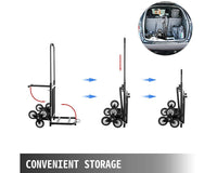 Thumbnail for Stair Climbing Trolley 8 Wheels Folding Hand Cart Steps