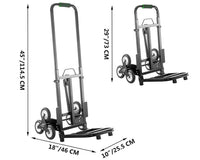 Thumbnail for Stair Climbing Trolley 8 Wheels Folding Hand Cart Steps