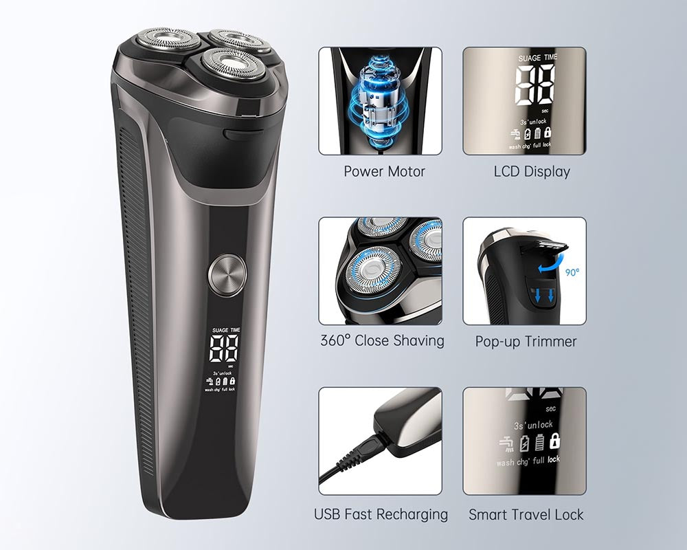 Rechargeable Cordless Hair Trimmer Electric Shaver