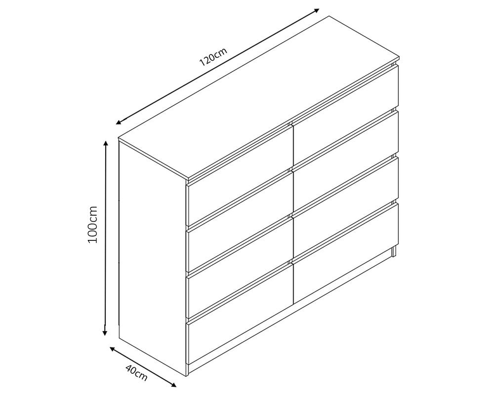 Tallboy with Drawers Chest of Drawers