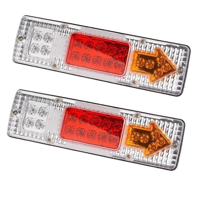 Led Trailer Lights 2Pcs 12V Trailer Truck Caravan 19 Led Taillight Tail Rear Light T