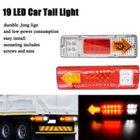 Thumbnail for Led Trailer Lights 2Pcs 12V Trailer Truck Caravan 19 Led Taillight Tail Rear Light T