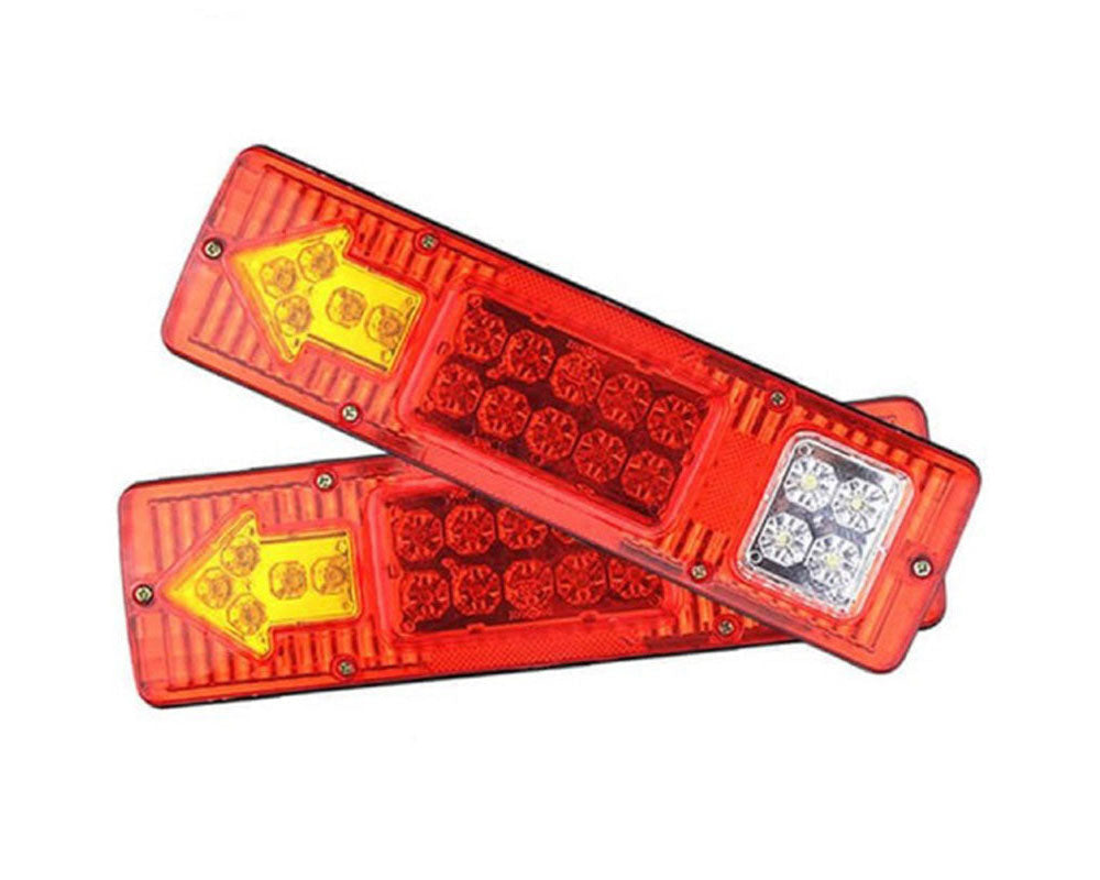 Led Trailer Lights 2Pcs 12V Trailer Truck Caravan 19 Led Taillight Tail Rear Light T