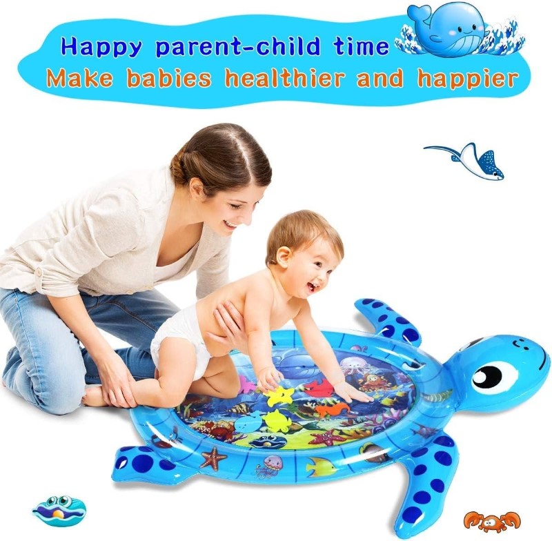 Inflatable Baby Tummy Time Water Play Mat(One-Pack)