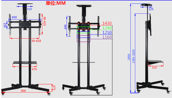 Tv Stand with wheels