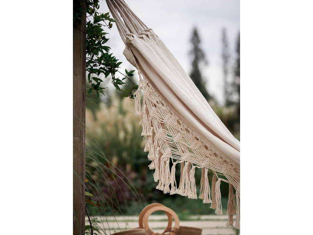 Tassel Hammock Cotton Double Hammock Bed