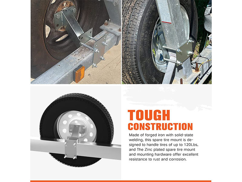 Trailer Wheel Bracket Spare Tire Carrier