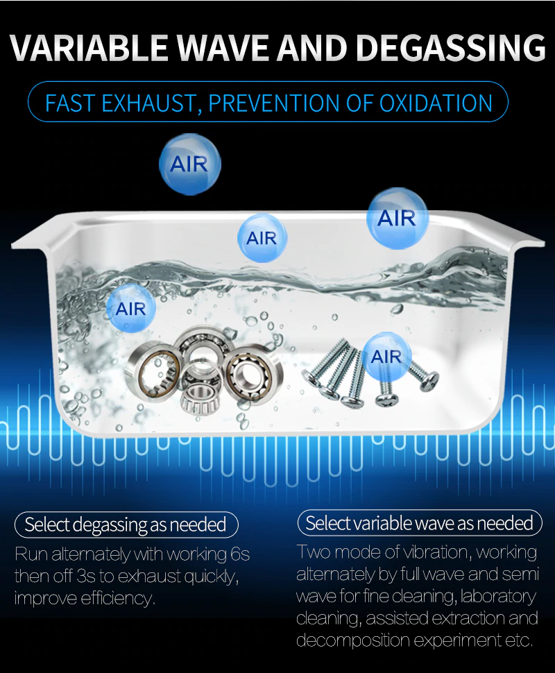 Heated Ultrasonic Cleaner 2L 60W