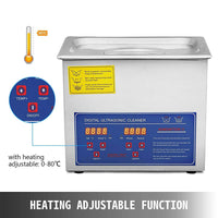 Thumbnail for 3L Heated Ultrasonic Cleaner for Jewelley