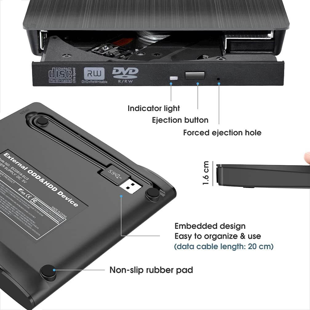 External DVD Drive CD/DVD Writer