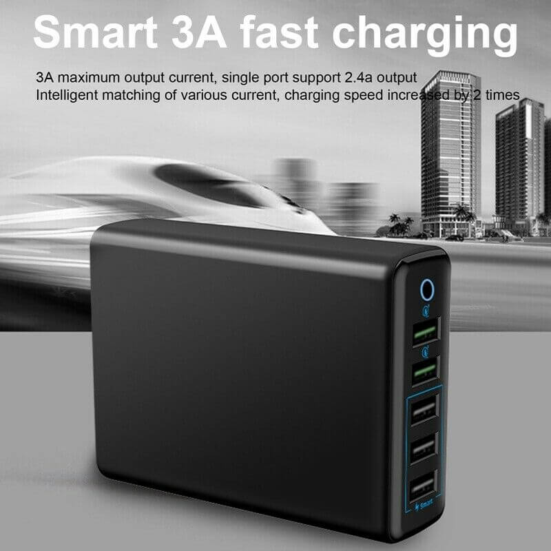 5 Port Usb Charger Fast Charger - The Shopsite