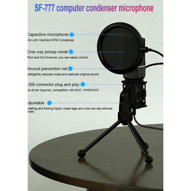 Microphones Easy Plug & Play Usb Condenser Computer Microphone - The Shopsite