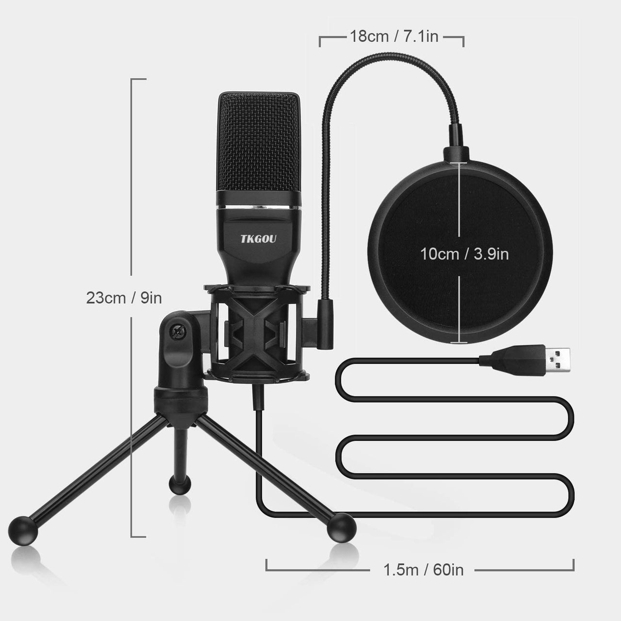 Microphones Easy Plug & Play Usb Condenser Computer Microphone - The Shopsite