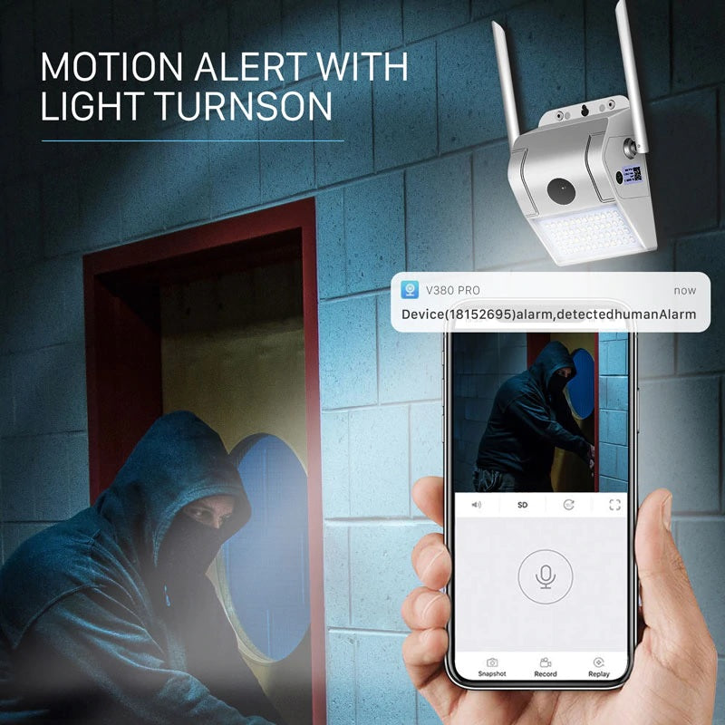 Security Light with Wireless Security Camera