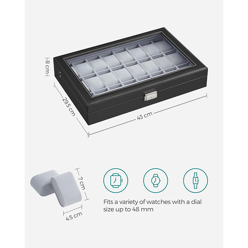 Wrist Watch Display Box 24 Slots