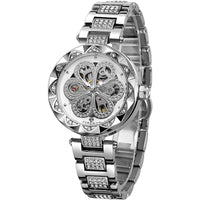 Thumbnail for FORSINING Women's Silver Diamond Watch