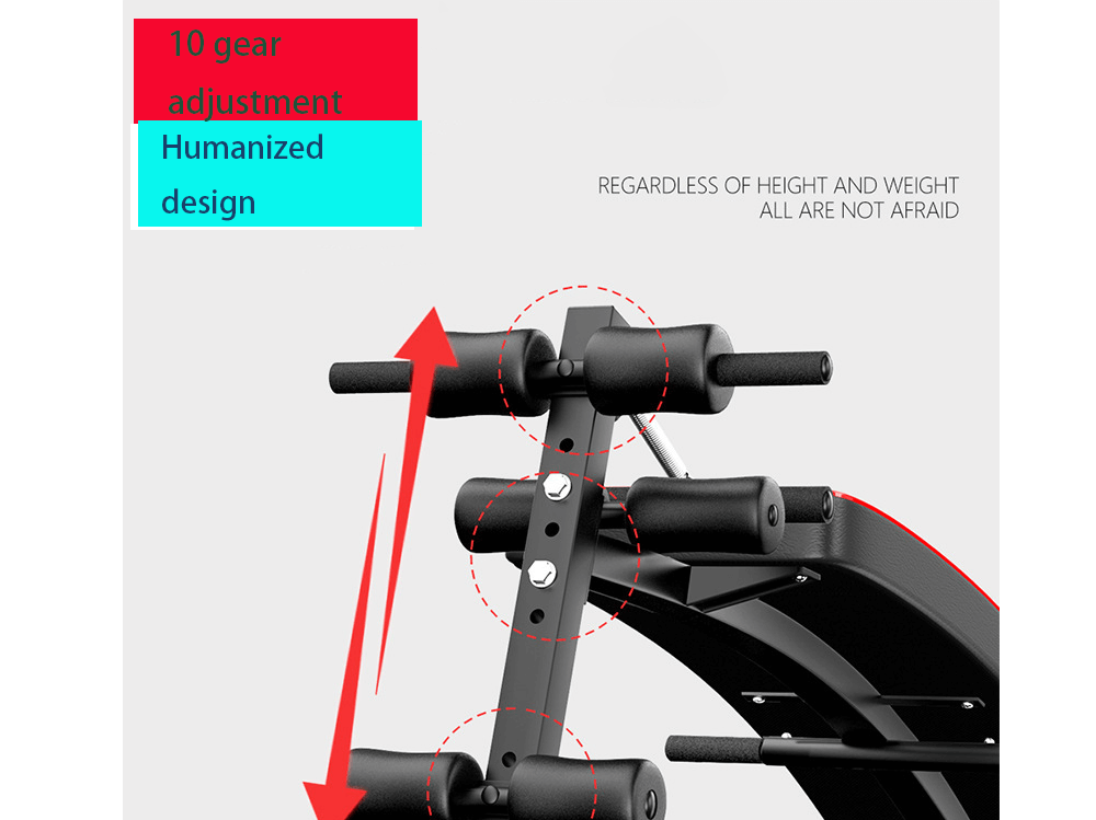 Ab Crunch Coaster Sit Up Bench 2 In 1 Fitness Equipment