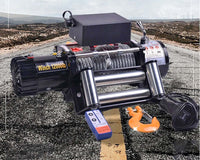 Thumbnail for Electric Winch 12V DC, Steel Cable, Wired/Wireless Remote - 5445kg (12000lbs)