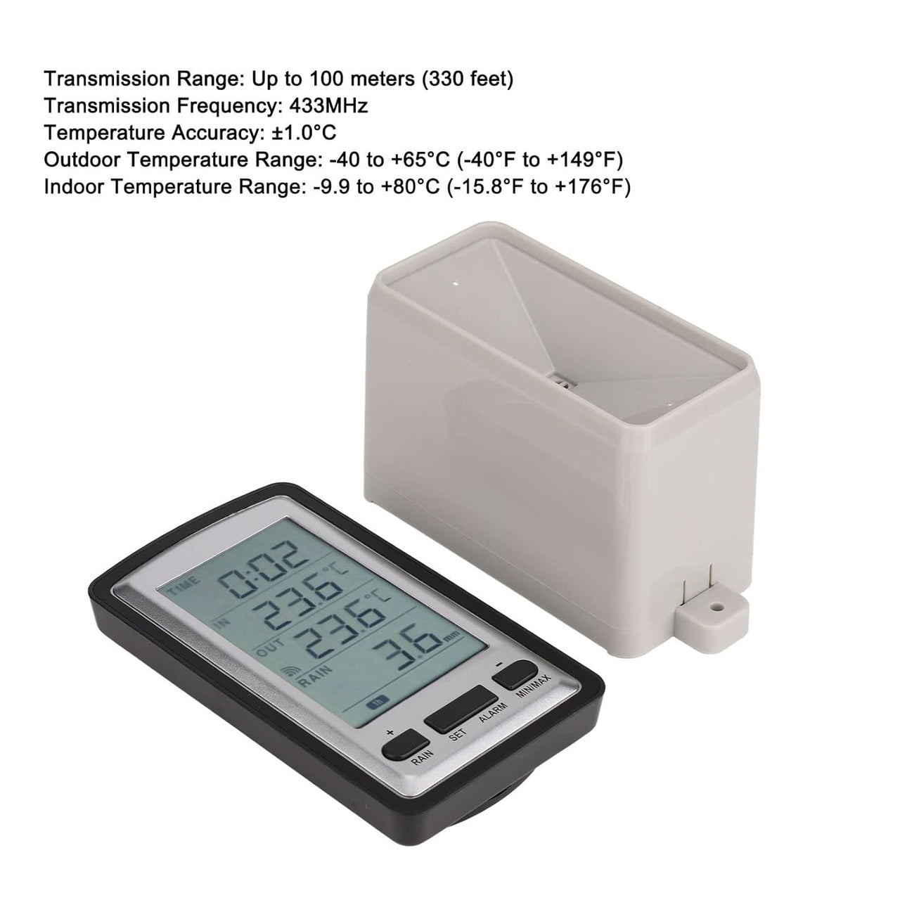 Rain Gauge Weather Station Wireless