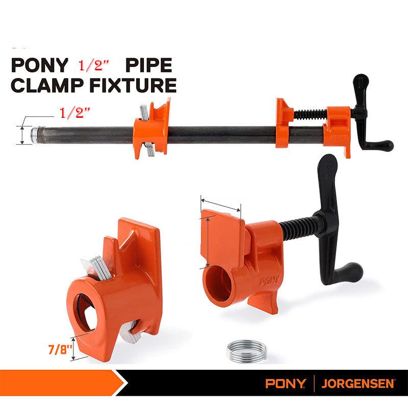 Wood Gluing Pipe Clamp Set