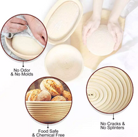 Thumbnail for Bread Proofing Basket Set, Banneton Bowl