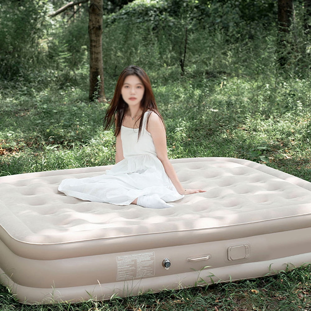 Queen Size Air Bed Inflatable Mattress with Built-in Pump