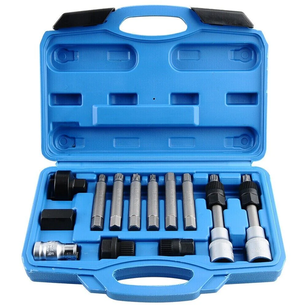 Alternator Pulley Tool Kit 13Pc / Alternator Repair Service Special Tool Kit