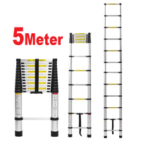 Thumbnail for Telescopic Ladder 5m Aluminium Telescoping