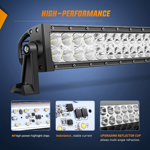 LED Light Bar 120W Offroad Driving Lights for Car Boat Truck