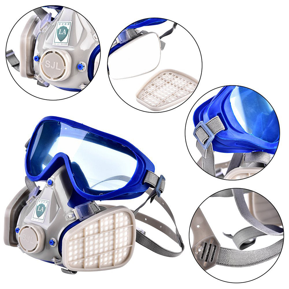 Respirator Mask With Safety Glasses