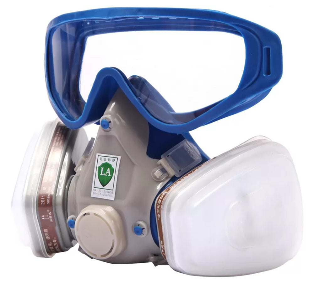 Respirator Mask With Safety Glasses