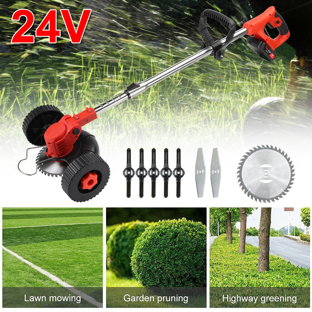 Cordless Push Weed Eater and Grass Trimmer Lawn Mower