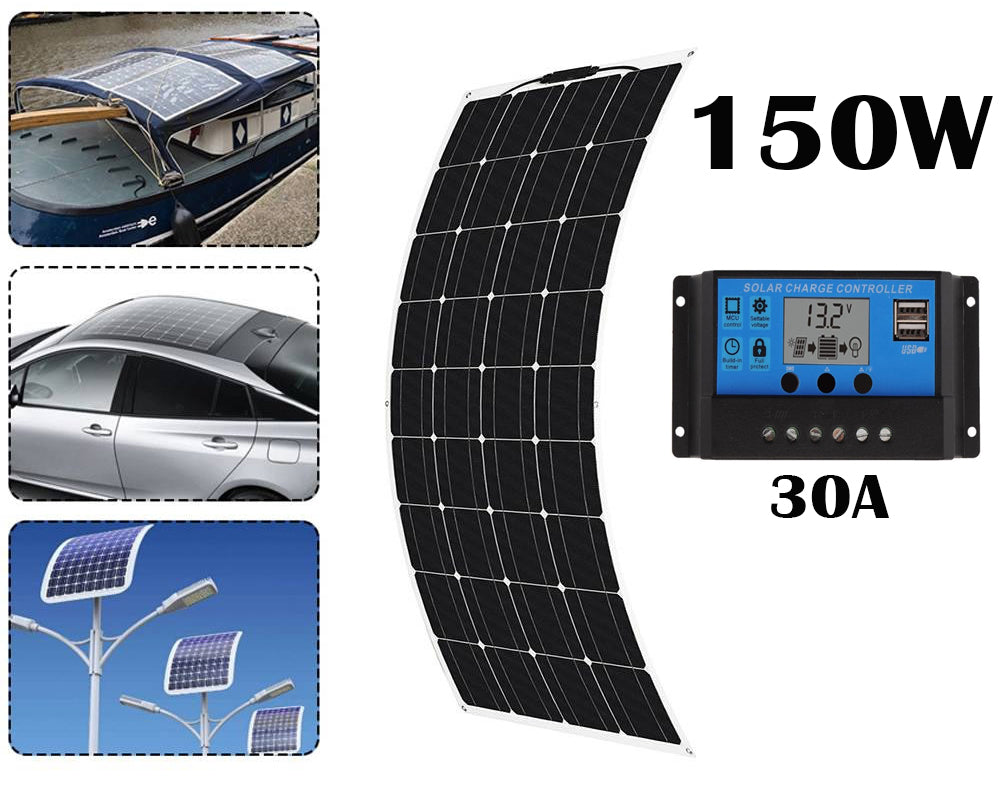 150W Solar Panel Flexible with Solar Controller