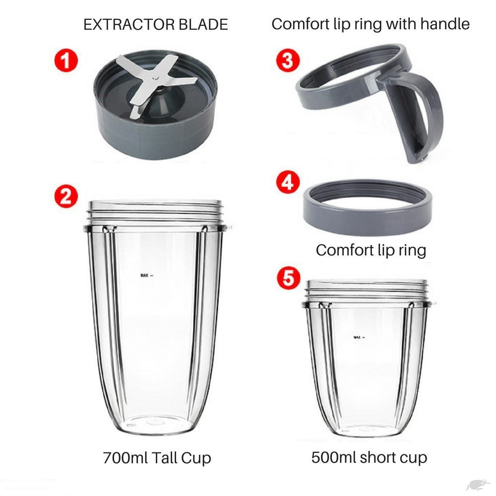 Juicer Cups and Blade NutriBullet 900W 600W