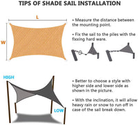 Thumbnail for Sun Shade Sail 5m*5m with hardware kit