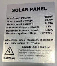 Thumbnail for Solar Panel 150W Poly-Crystalline