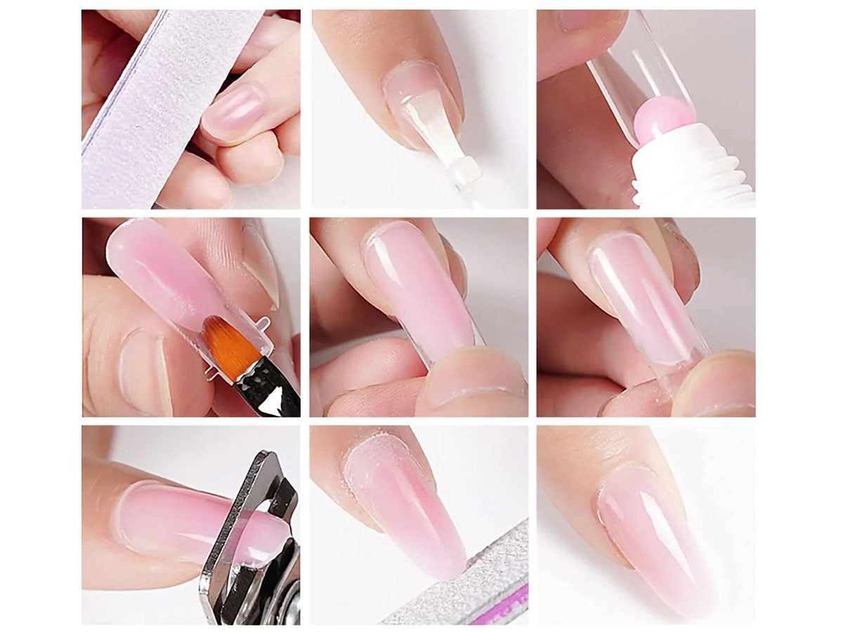 Poly Extension Gel Nail Kit 6 Colours