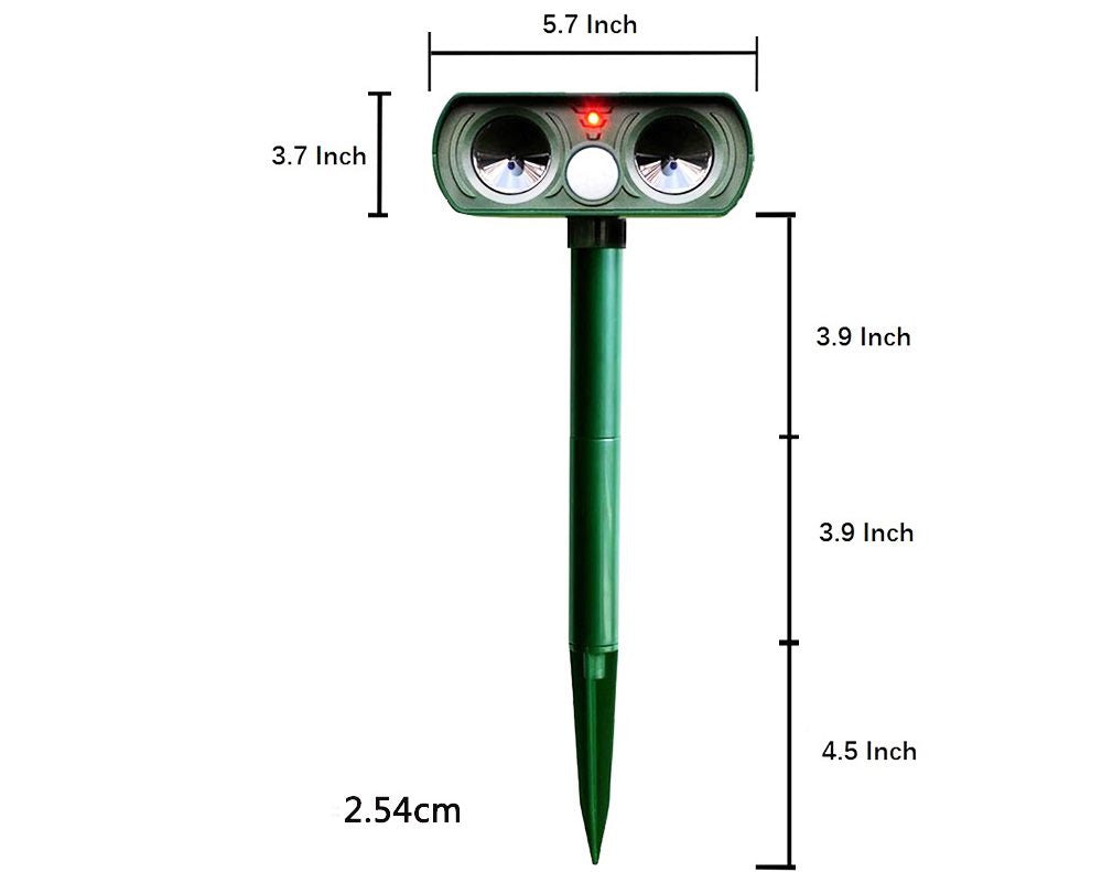 Insect Repeller Animal Repeller Ultrasonic Solar Powered