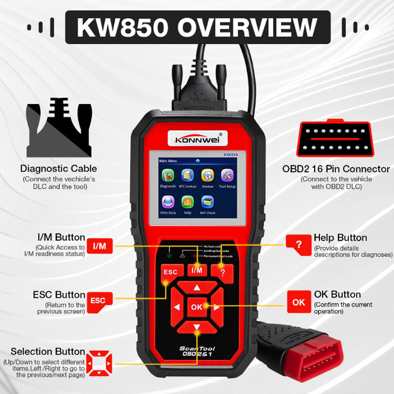 KONNWEI KW850 OBD2 Scanner