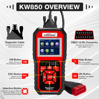 Thumbnail for KONNWEI KW850 OBD2 Scanner