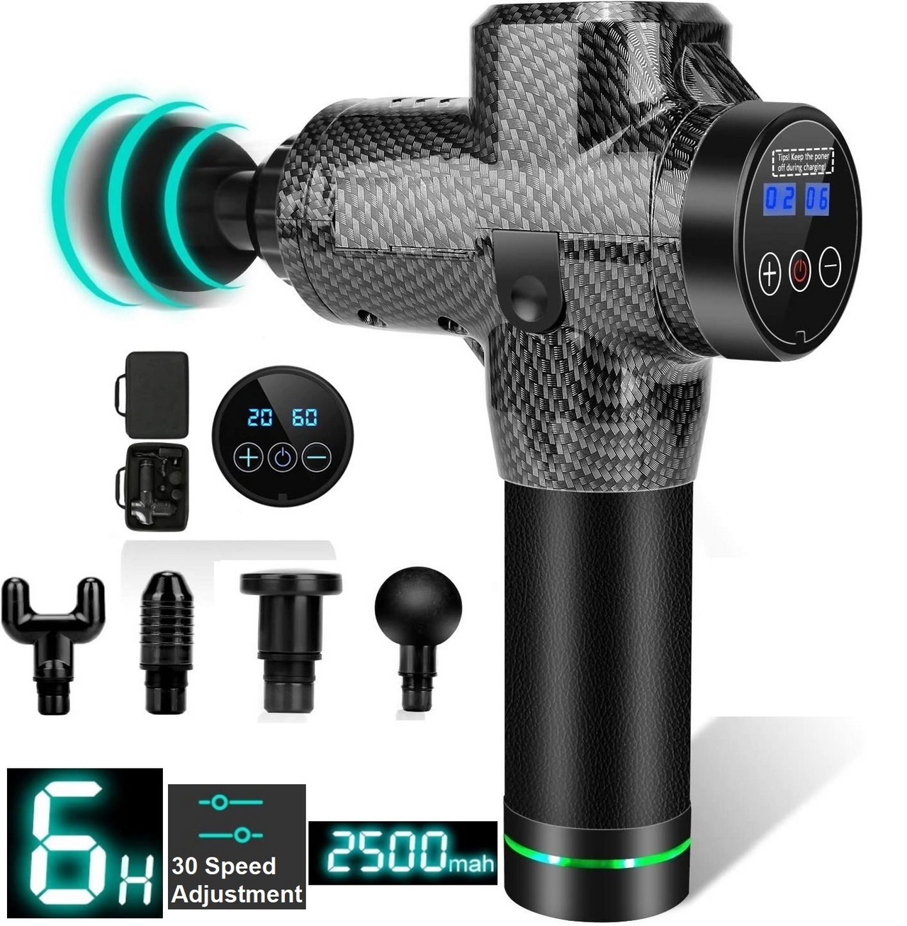 Cordless Deep Muscle Multifunctional Massage Gun