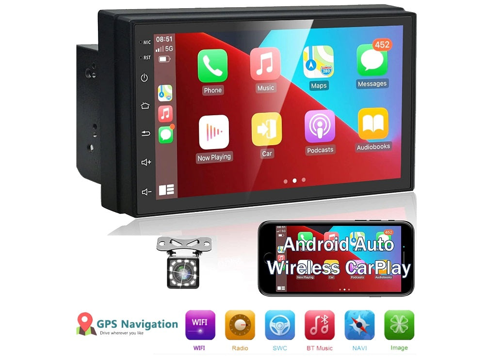 Car Stereo System Touch Screen with GPS + Reverse camera