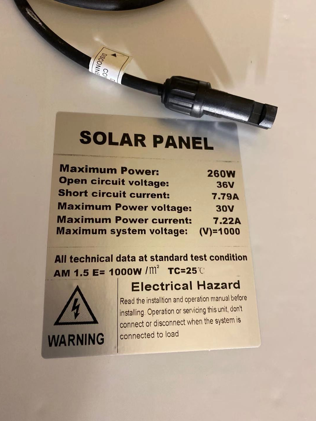 Solar Panel 260W Polycrystalline Solar Panel