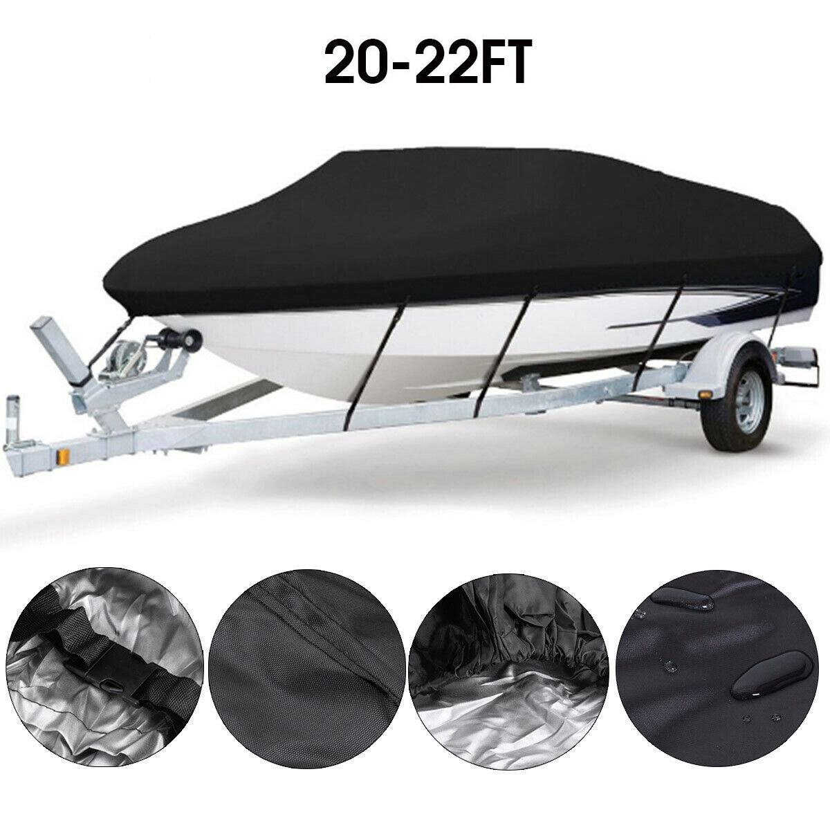 Boat Cover 600D Boat 20-22FT