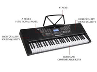 Thumbnail for Electric Keyboard Piano 61-Key LCD Display With USB - Homyspire NZ