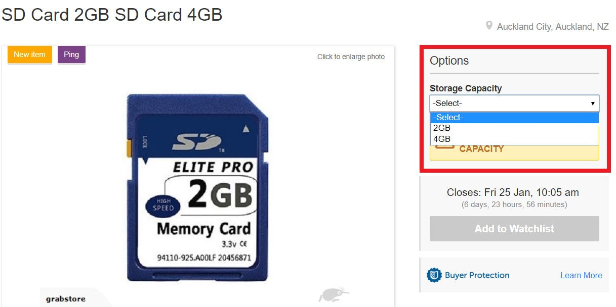 Elite Pro SD Card 2GB