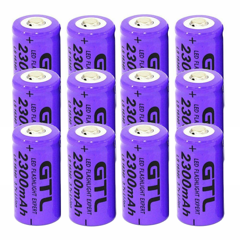 CR123A Rechargeable Batteries for Arlo Cameras 12pcs + Charger