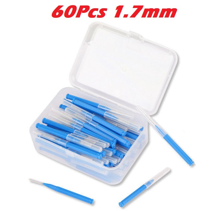 60Pcs X 1.7 mm Interdental Brushes Health Care Tooth