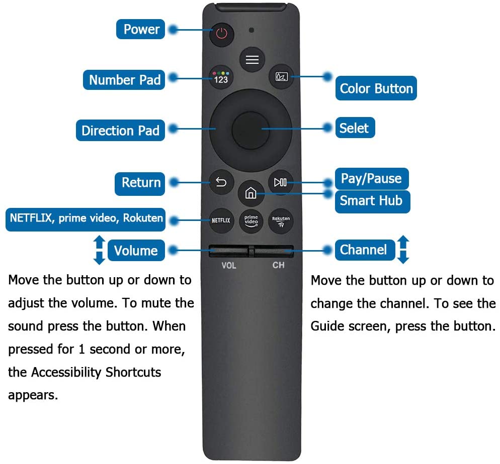 Samsung TV Remote Smart TV Remote Replacement