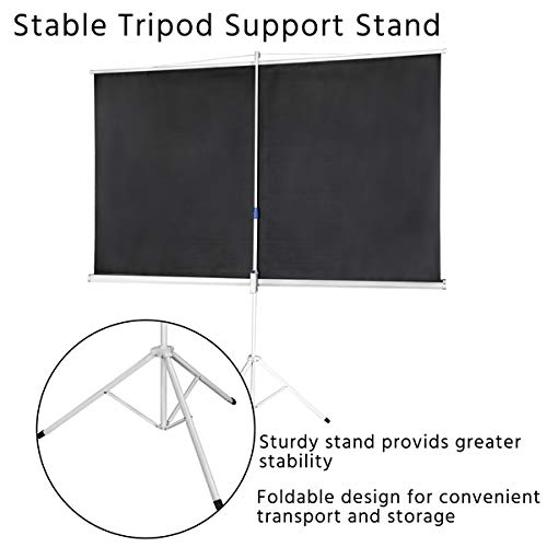 100" Portable Projector Screen with Stand